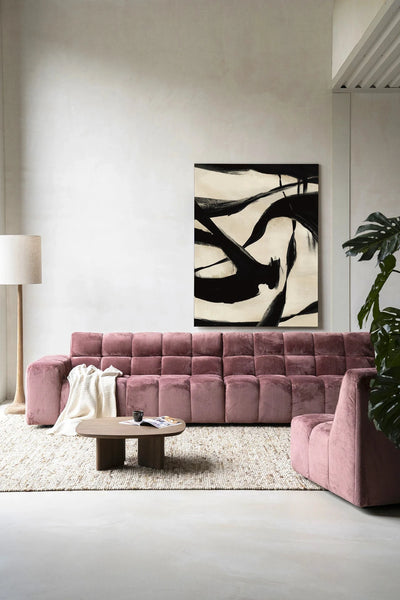 Nocturne Fortex wandkleed van Urban Cotton met modern kunstprint en glaskunst, decoratief muurkunst in elegante stijl