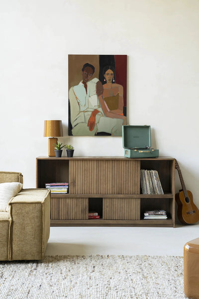 Moderne wanddecoratie van Urban Cotton met kunstprint en wandkleed, geschikt voor een stijlvolle interieurversiering.