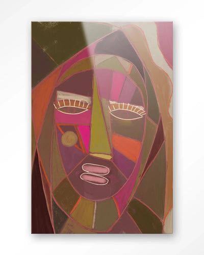 Urban Cotton Quamatcha glas kunstwerk als moderne wanddecoratie met kleurrijk design en abstracte patronen