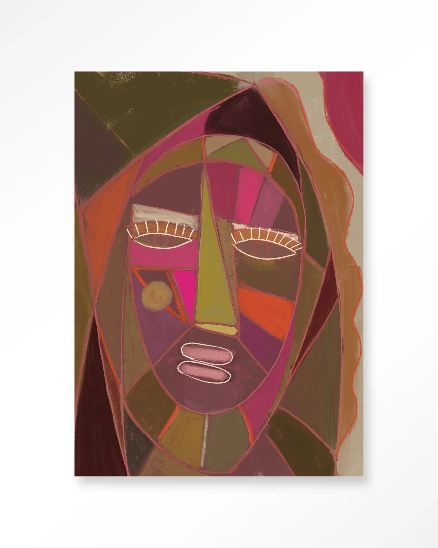 Moderne wanddecoratie kunstprint van Urban Cotton met Quamatcha ontwerp, glas art en wandkleed voor stijlvolle interieurdecoratie