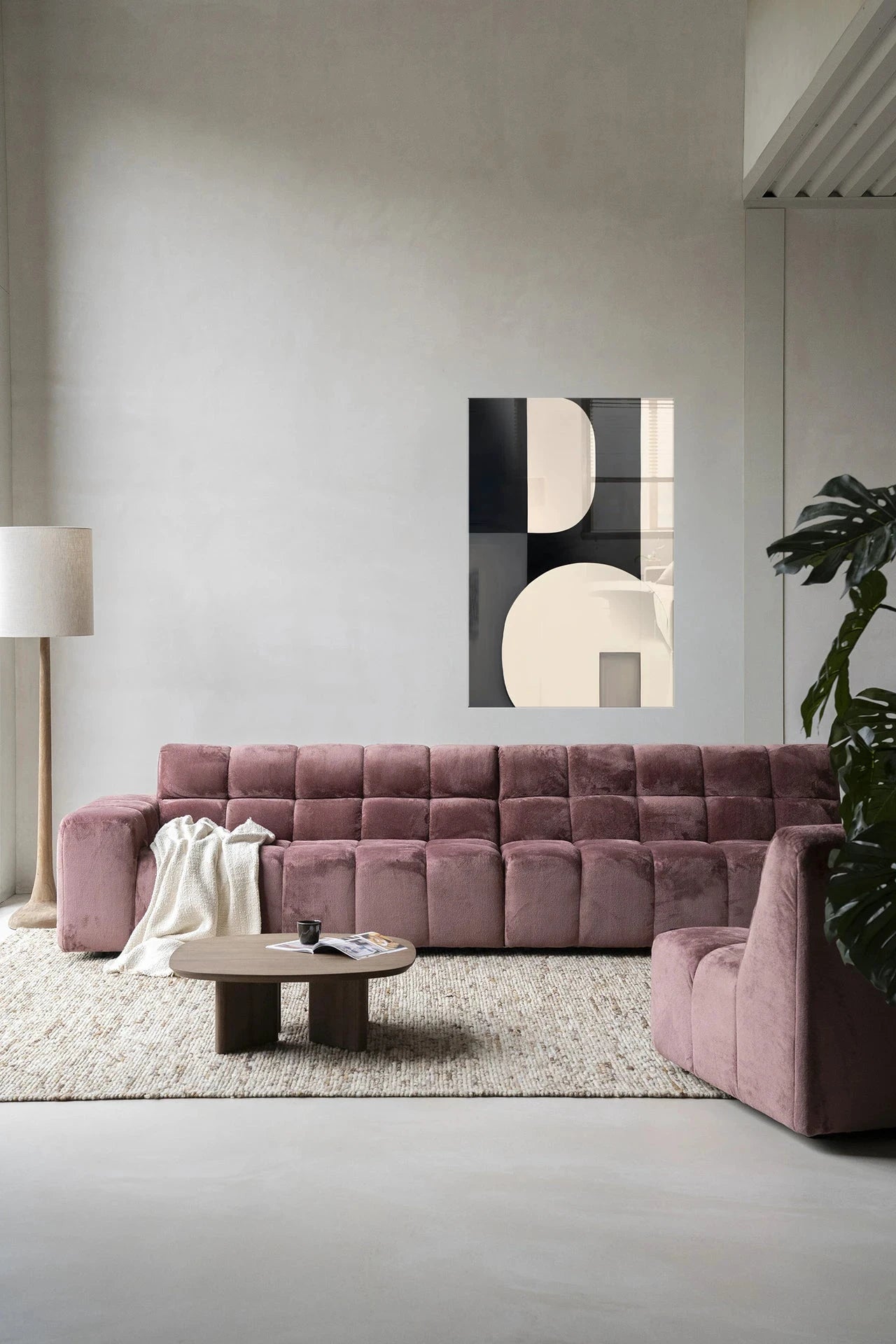 Moderne wanddecoratie van Urban Cotton met glaskunst en kunstprint, kleurrijk ontwerp voor stijlvolle interieurversiering