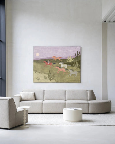 Running Horses - Moderne Wanddecoratie | Artprint, Glass Art & Wandkleed by Urban Cotton