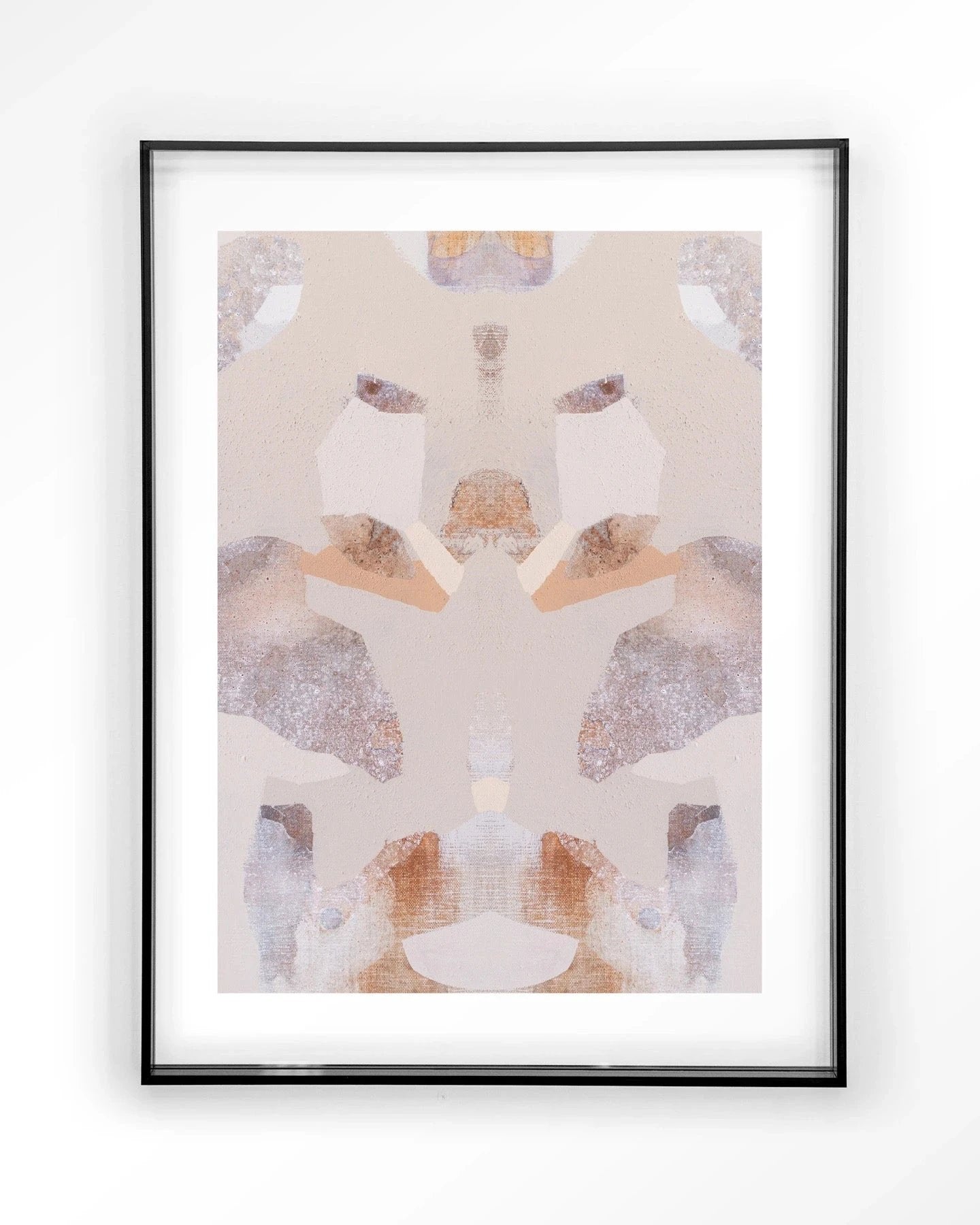 Moderne wanddecoratie met zandvos artprint van Urban Cotton, glas kunst en wandkleed voor stijlvolle interieurversiering