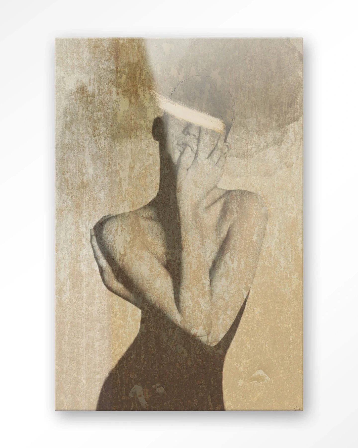 Moderne wanddecoratie van Urban Cotton met zelfliefde thema, glaskunst en kunstprint voor een stijlvolle muurversiering.