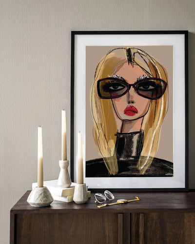 She Knows - Moderne Wanddecoratie | Artprint, Glass Art & Wandkleed by Urban Cotton