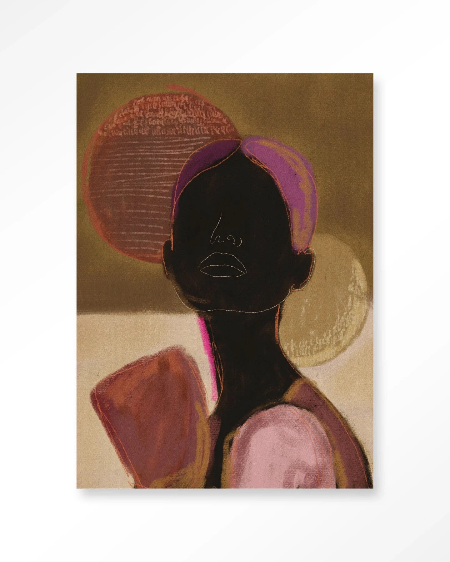 Silhouette Lady 2 - Moderne Wanddecoratie | Artprint, Glass Art & Wandkleed by Urban Cotton
