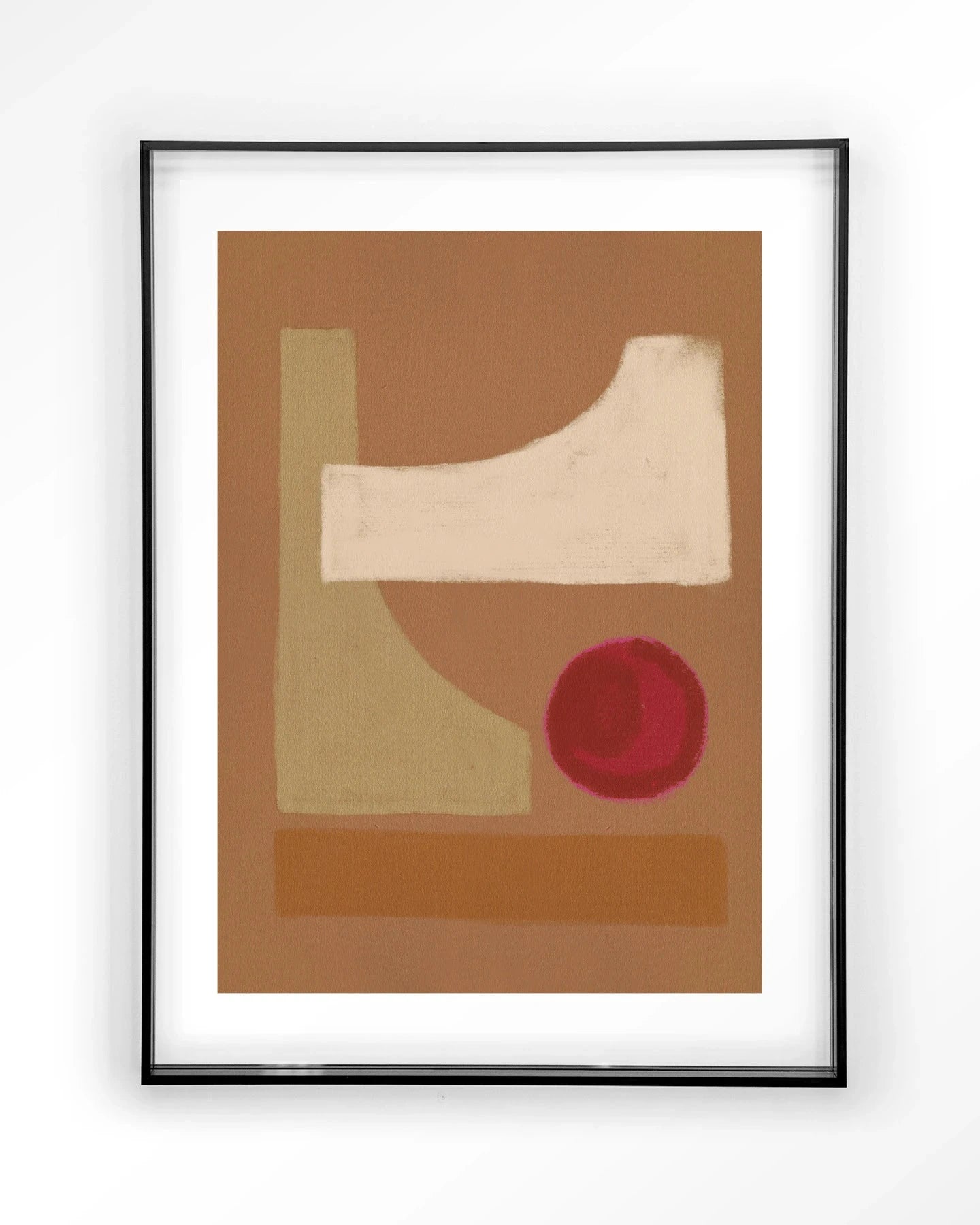 Moderne Urban Cotton kunstprint met Spice-thema, ingelijst in zwart acryl, geschikt als wanddecoratie en kunstwerk voor de muur.
