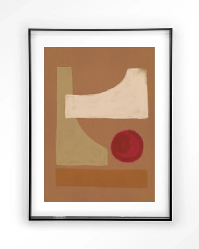 Moderne Urban Cotton kunstprint met Spice-thema, ingelijst in zwart acryl, geschikt als wanddecoratie en kunstwerk voor de muur.