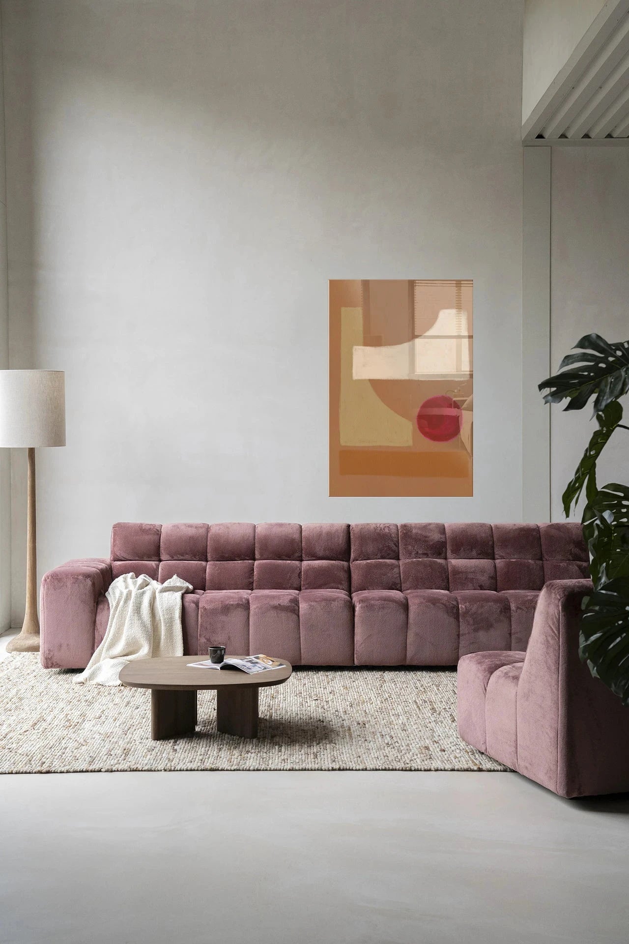 Moderne glasskunst "Spice" wanddecoratie van Urban Cotton met kleurrijk ontwerp en abstracte patroon.