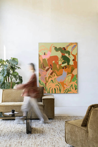 Spring Frolic - Moderne Wanddecoratie | Artprint, Glass Art & Wandkleed by Urban Cotton