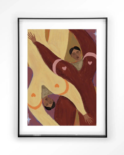 Moderne wanddecoratie met sterrenhemel kunstprint van Urban Cotton, inclusief glaskunst en wandkleed voor een stijlvolle inrichting.