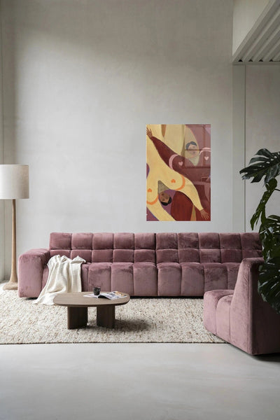 Moderne wanddecoratie van Urban Cotton met sterrenbeeld kunstprint, glasart en wandkleed voor een stijlvolle muurversiering