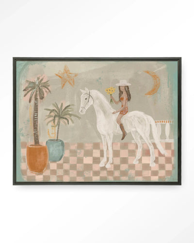 Sunflower Rider - Moderne Wanddecoratie | Artprint, Glass Art & Wandkleed by Urban Cotton