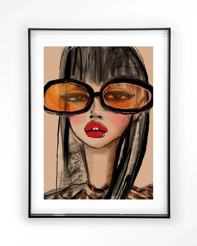 Sunny Orange - Moderne Wanddecoratie | Artprint, Glass Art & Wandkleed by Urban Cotton