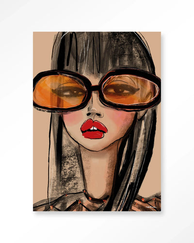 Sunny Orange - Moderne Wanddecoratie | Artprint, Glass Art & Wandkleed by Urban Cotton