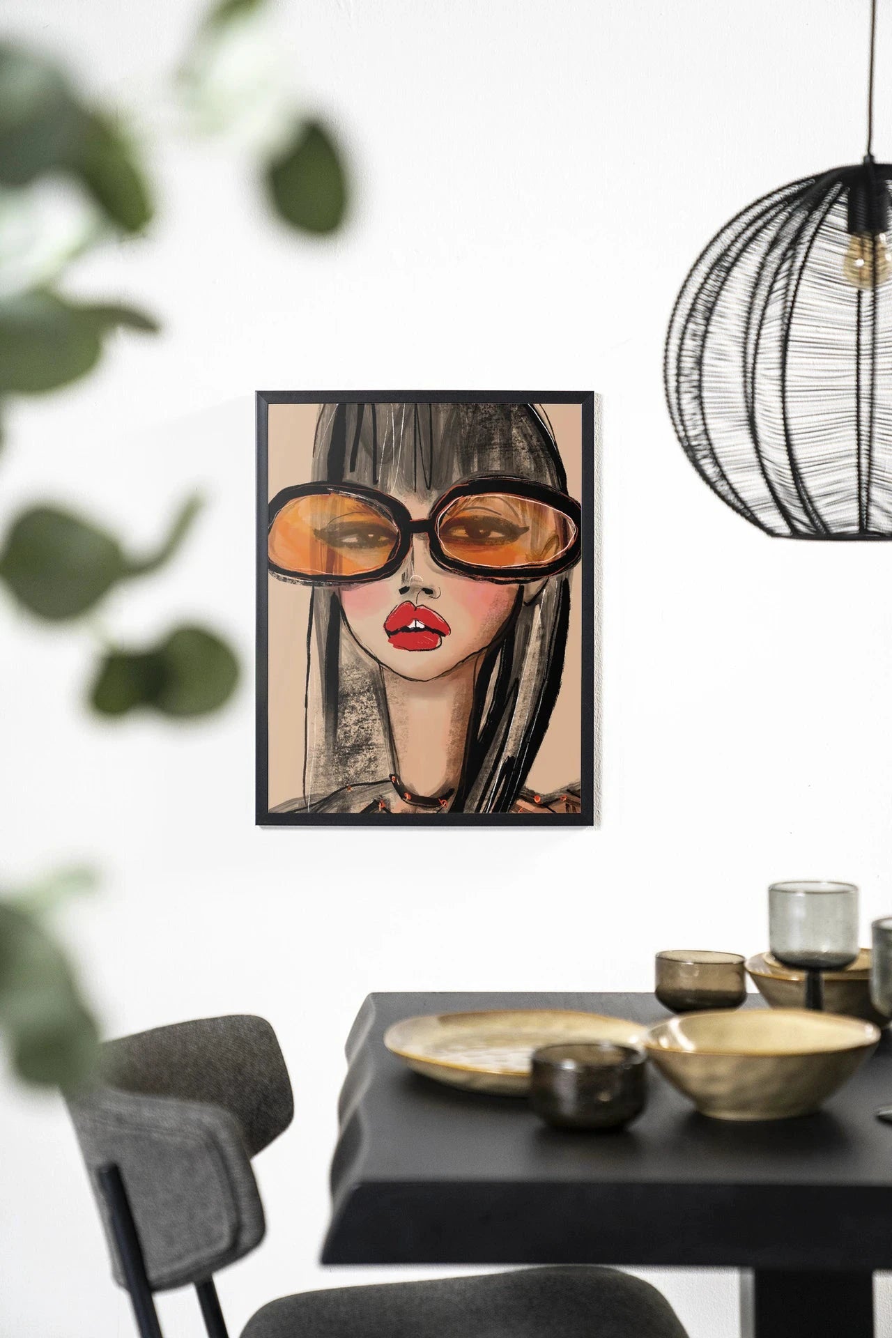 Sunny Orange - Moderne Wanddecoratie | Artprint, Glass Art & Wandkleed by Urban Cotton
