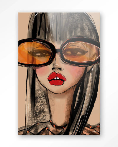 Sunny Orange - Moderne Wanddecoratie | Artprint, Glass Art & Wandkleed by Urban Cotton
