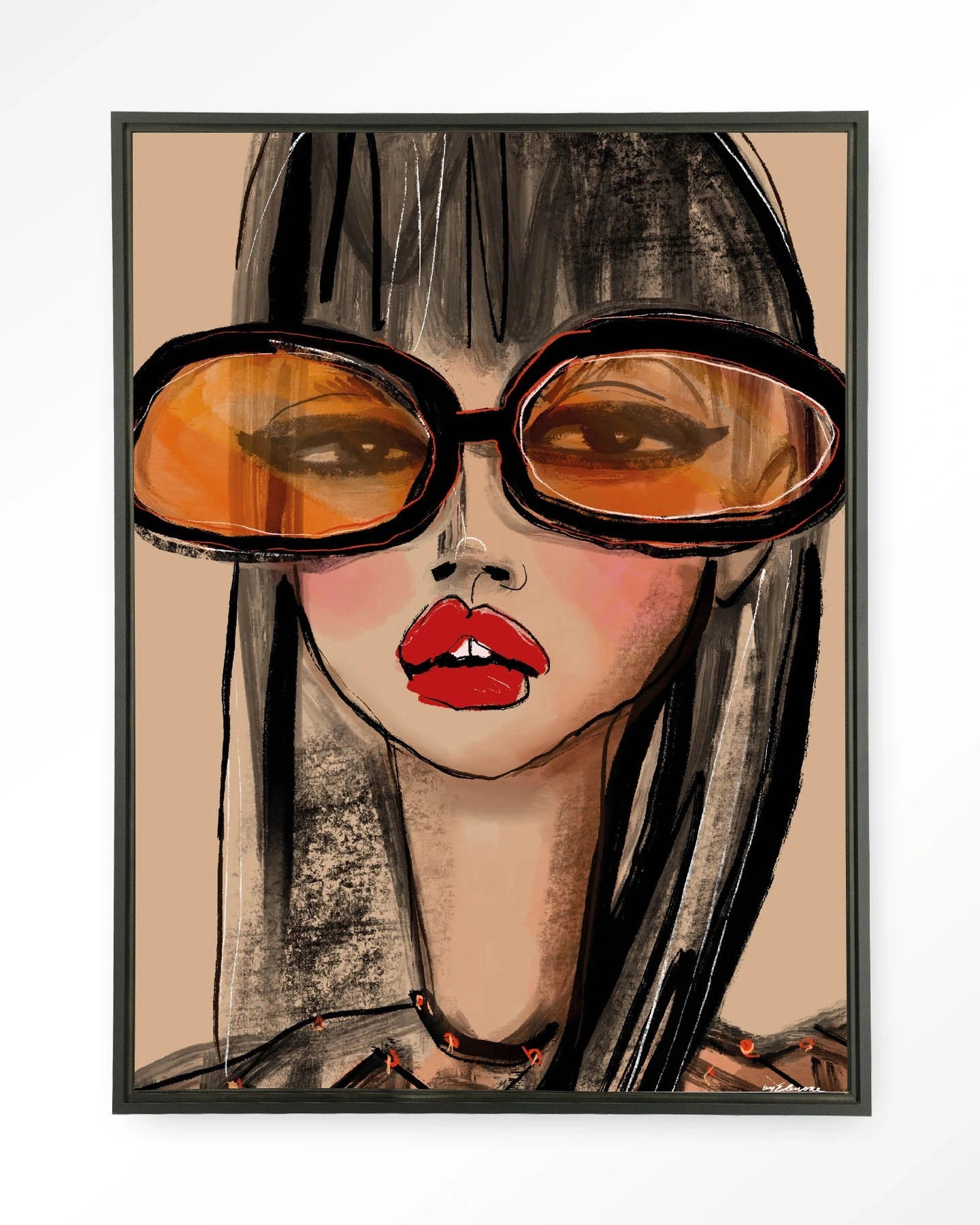 Sunny Orange - Moderne Wanddecoratie | Artprint, Glass Art & Wandkleed by Urban Cotton