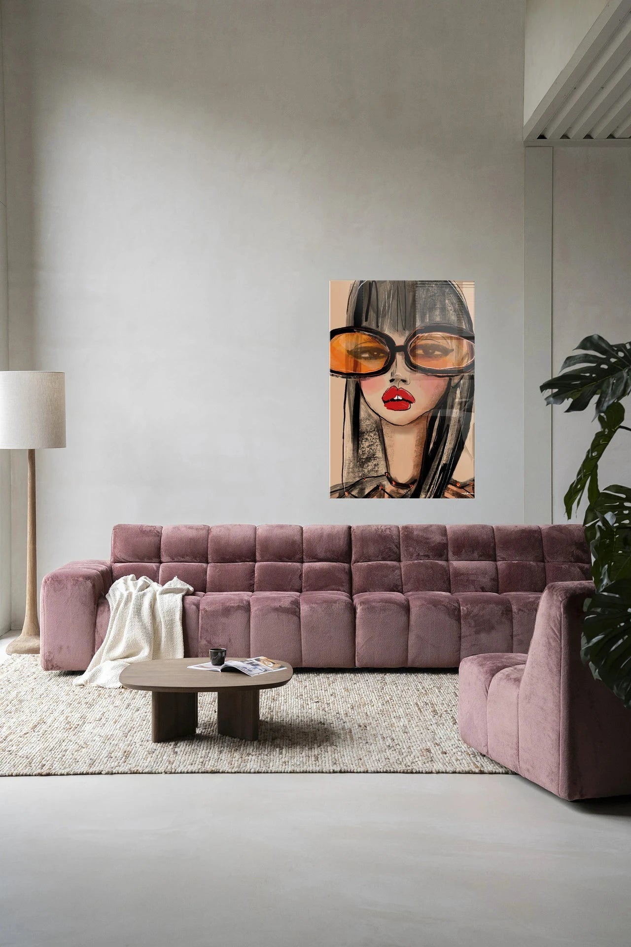 Sunny Orange - Moderne Wanddecoratie | Artprint, Glass Art & Wandkleed by Urban Cotton