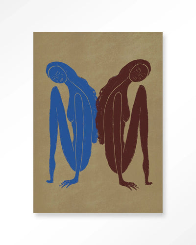 Moderne muurkunst van Urban Cotton met abstract artprint en glasdecoratie, ideaal als stijlvolle wanddecoratie.