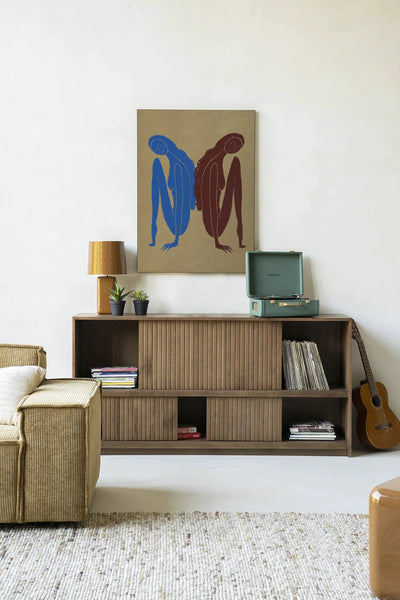 Moderne wanddecoratie van Urban Cotton met kunstprint en wandkleed in stijlvolle, abstracte ontwerp voor thuisgebruik.