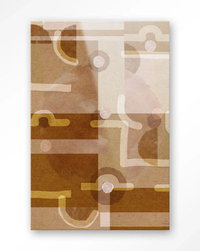 Moderne wanddecoratie van Urban Cotton met een glas artprint van het Terra Universe ontwerp, geschikt als kunstwerk voor de muur.