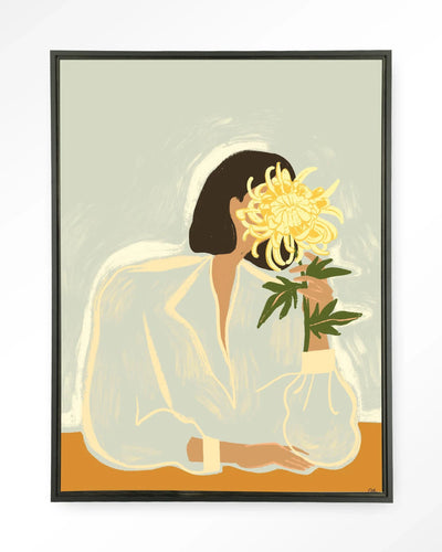 The Chrysante Mum - Moderne Wanddecoratie | Artprint, Glass Art & Wandkleed by Urban Cotton
