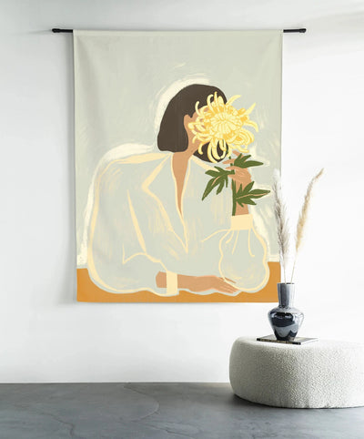 The Chrysante Mum - Moderne Wanddecoratie | Artprint, Glass Art & Wandkleed by Urban Cotton