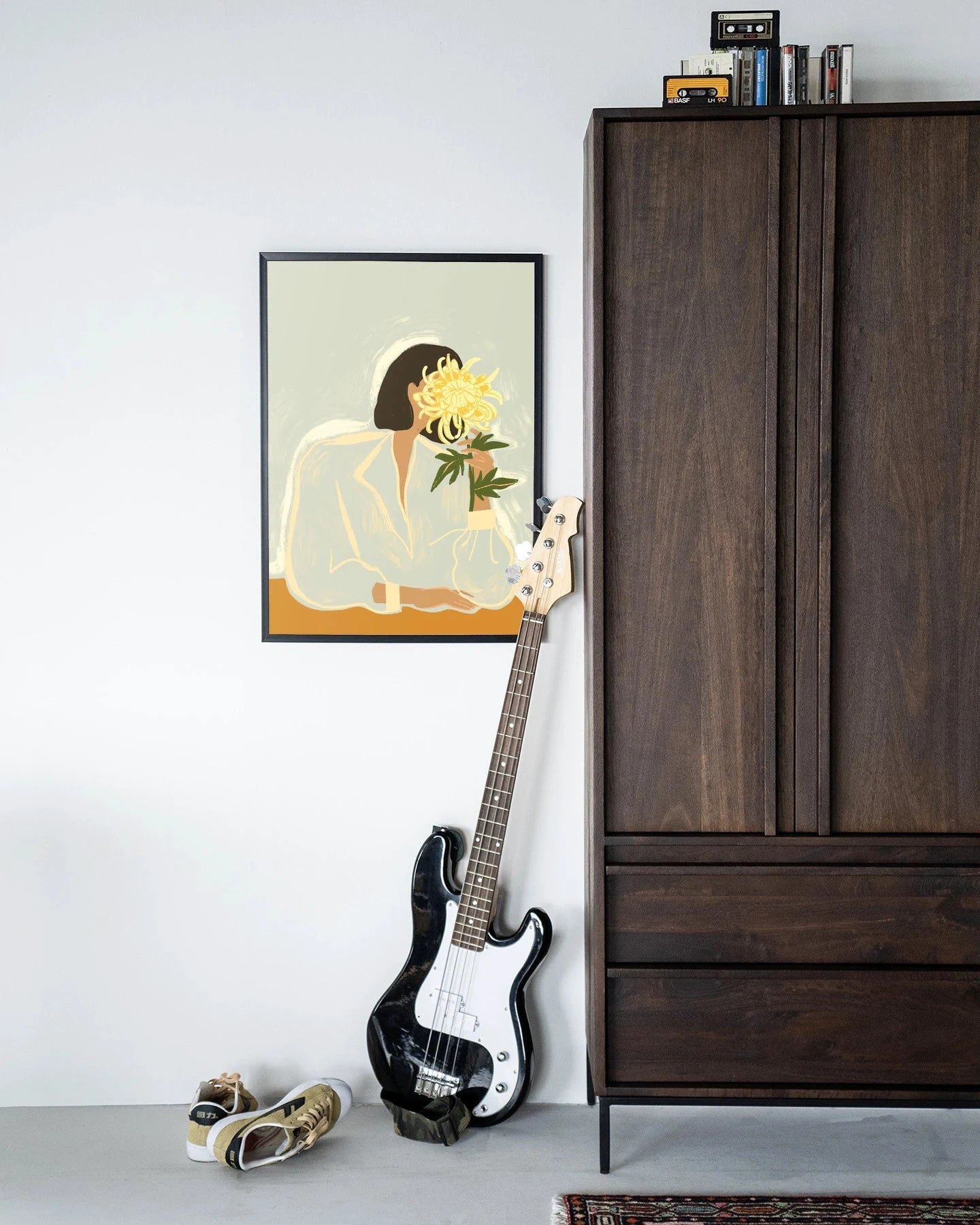 The Chrysante Mum - Moderne Wanddecoratie | Artprint, Glass Art & Wandkleed by Urban Cotton