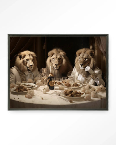 Moderne wanddecoratie van Urban Cotton met zwart wandkleed, kunstprint en glazen kunst voor een stijlvolle uitstraling.