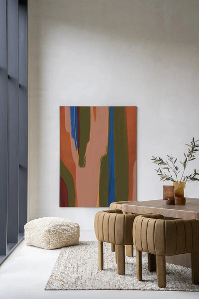 Moderne wanddecoratie van Urban Cotton met kunstprint, glazen kunst en wandkleed in Toledo-ontwerp, geschikt voor stijlvolle interieuraccenten.