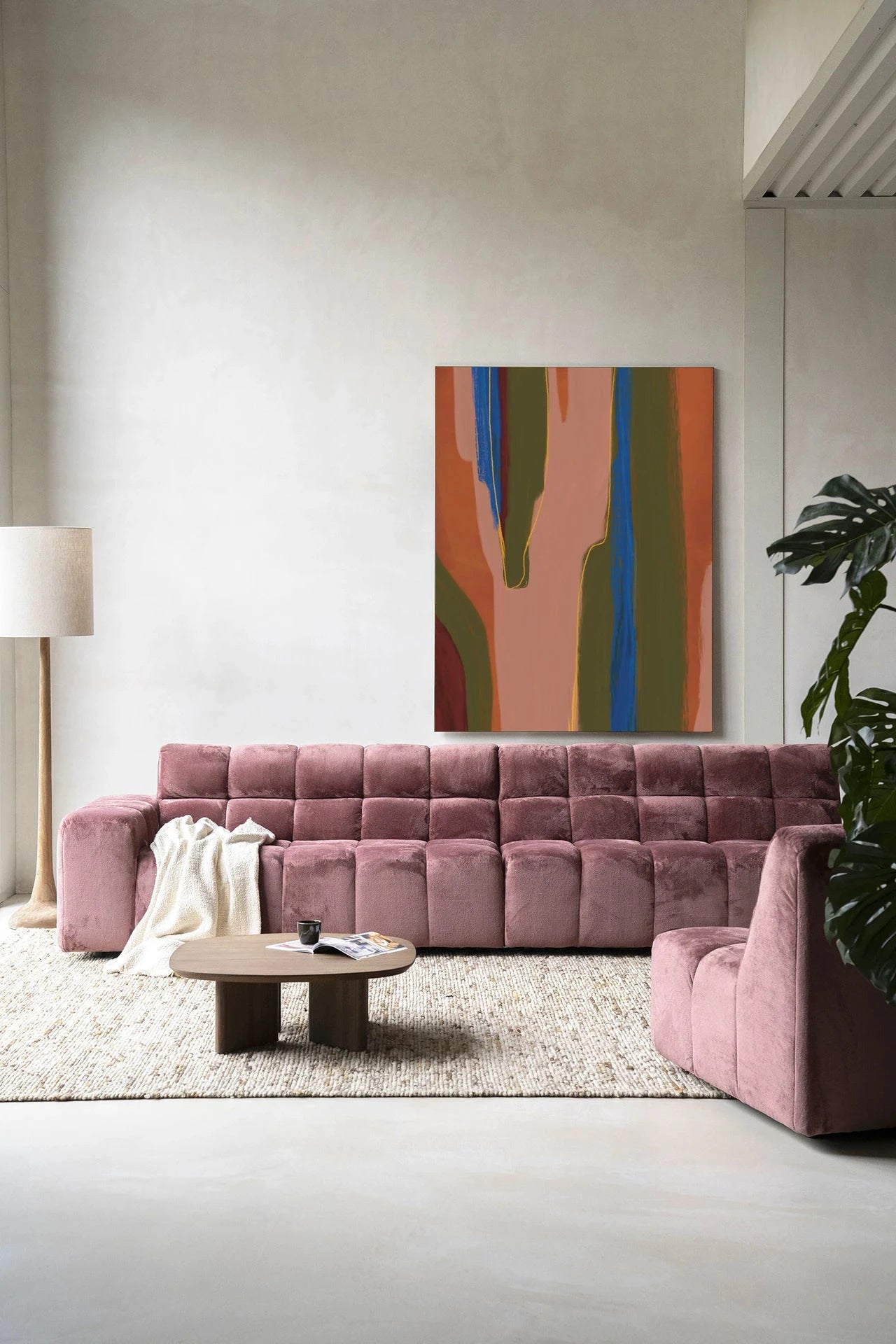 Moderne wanddecoratie van Urban Cotton, inclusief kunstprint, glazen kunstwerk en wandkleed met Toledo-thema in frame