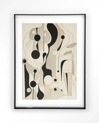Moderne kunstprint van Toulouse door Urban Cotton met zwart acryl frame, geschikt als wanddecoratie, glasart en wandkleed.