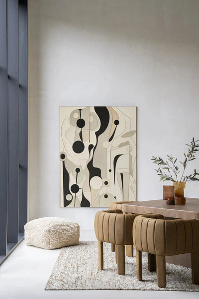 Moderne wanddecoratie van Urban Cotton met kunstprint, glazen kunst en wandkleed met afbeelding van Toulouse in een frame