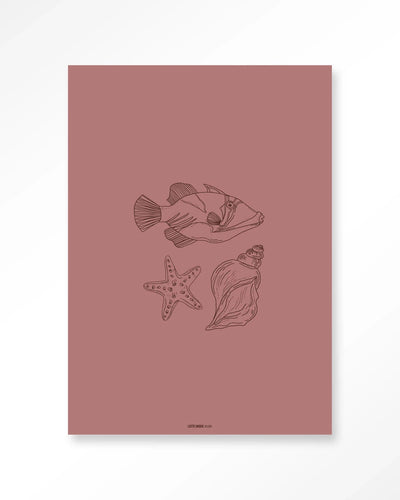 Tres Pisces - Moderne Wanddecoratie | Artprint, Glass Art & Wandkleed by Urban Cotton