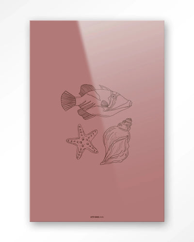 Tres Pisces - Moderne Wanddecoratie | Artprint, Glass Art & Wandkleed by Urban Cotton