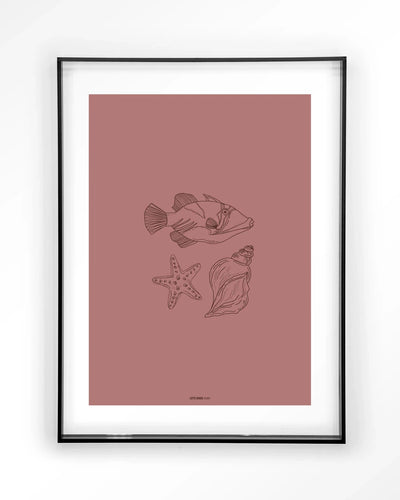 Tres Pisces - Moderne Wanddecoratie | Artprint, Glass Art & Wandkleed by Urban Cotton