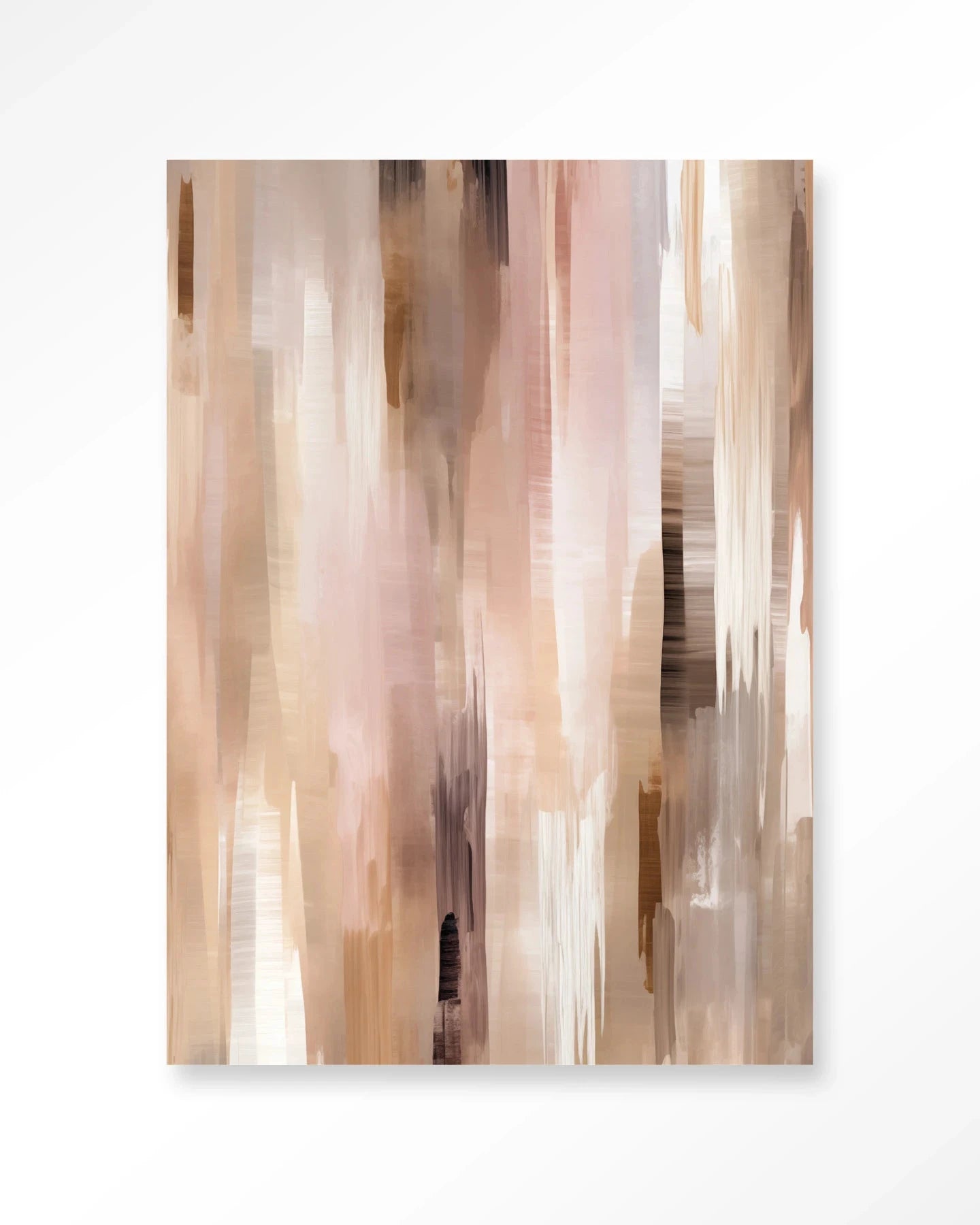 Moderne wanddecoratie kunstprint met glas en wandkleed van Urban Cotton, geïnspireerd door Vernazza, kleurrijk en artistiek.