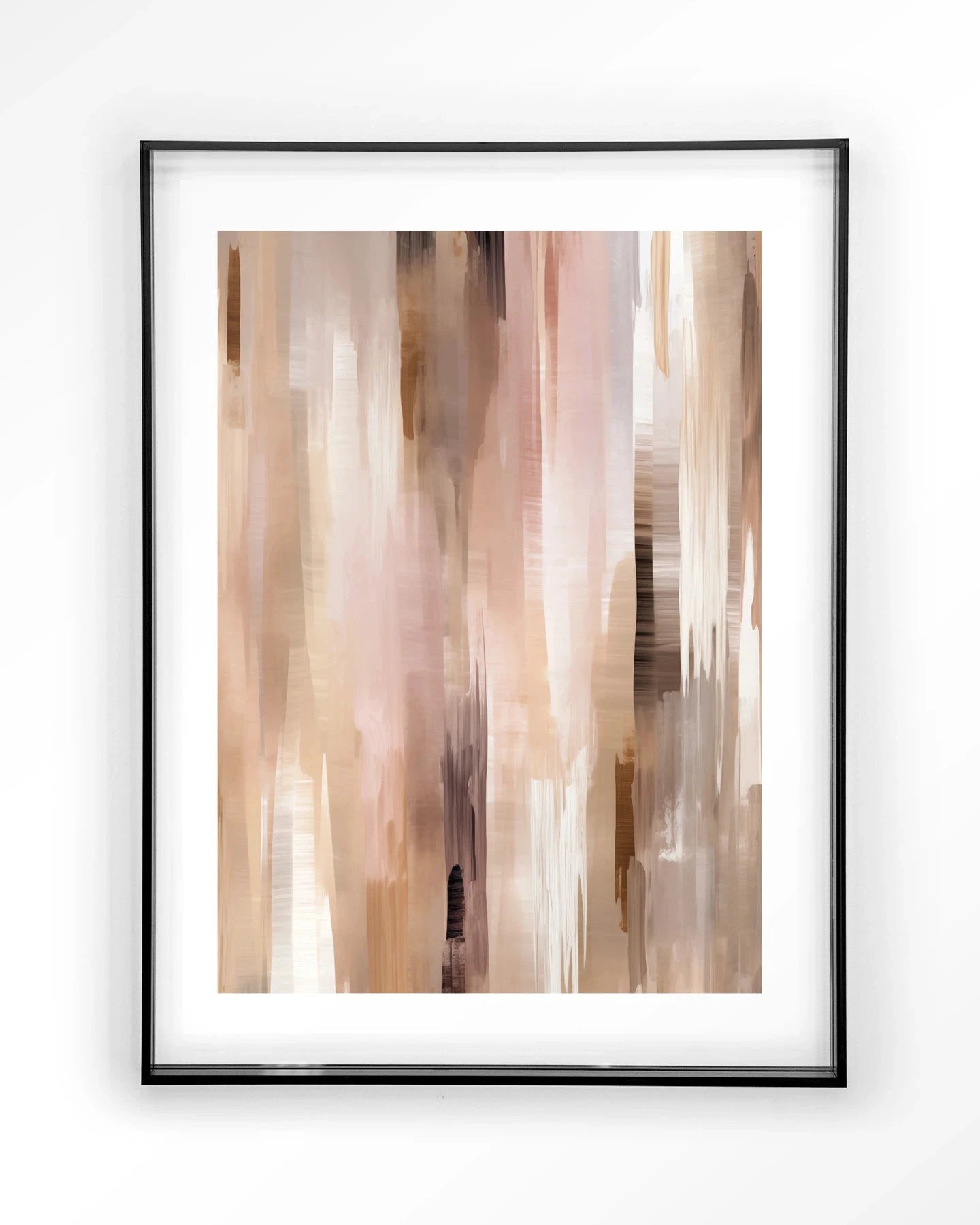 Moderne Vernazza kunstprint van Urban Cotton met zwart acryl frame, geschikt als wanddecoratie en muurkunst.