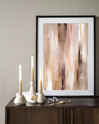 Moderne kunstprint van Vernazza in houten zwart frame, wanddecoratie met glas en textiel van Urban Cotton.