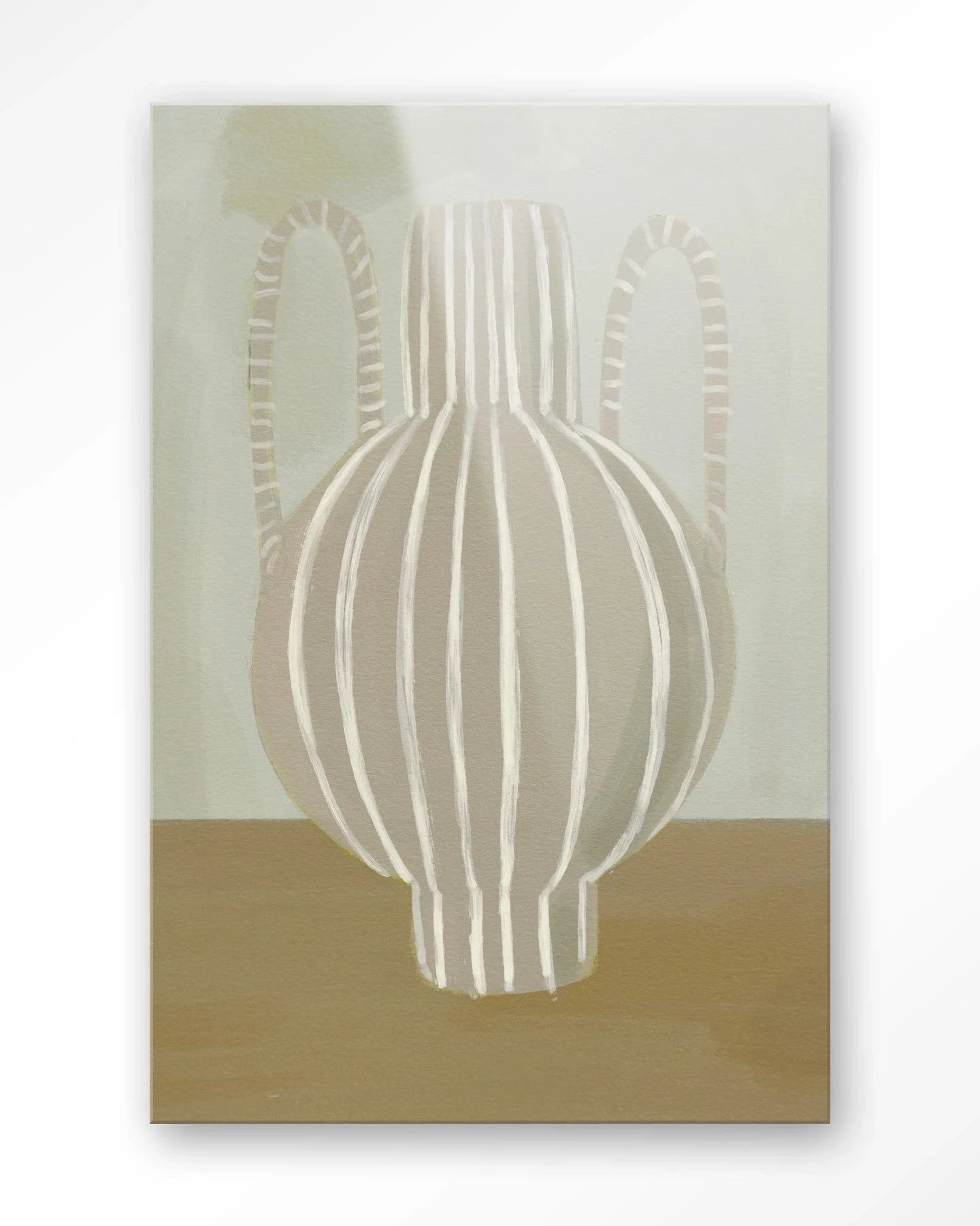 Moderne wanddecoratie met kunstprint van Urban Cotton, Vivid Vase 04 glas, kleurrijk en artistiek muurkunststuk.