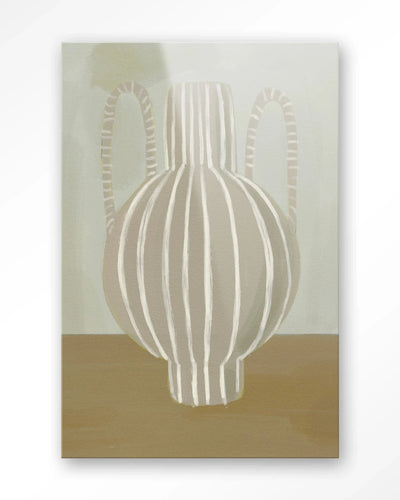 Moderne wanddecoratie met kunstprint van Urban Cotton, Vivid Vase 04 glas, kleurrijk en artistiek muurkunststuk.
