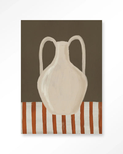 Moderne wanddecoratie van Urban Cotton met Vivid Vase 06 kunstprint, glasart en wandkleed voor stijlvolle interieurversiering