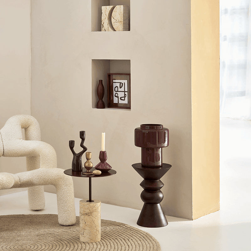 Bijzettafel Luova, walnoot Ø 30 * 43 CM - depauwwonen