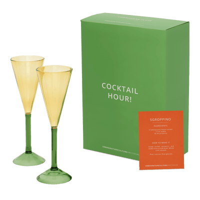 Champagneglas, set van 2, in cadeauverpakking by Urban Nature Culture