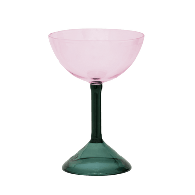 Cocktailglas in coupevorm, set van 2, in cadeauverpakking by Urban Nature Culture