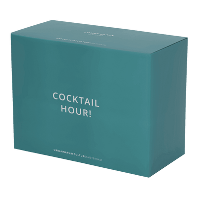 Cocktailglas in coupevorm, set van 2, in cadeauverpakking by Urban Nature Culture