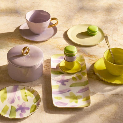 Good Morning bord Limelight, Ø17 cm (set van 4) by Urban Nature Culture
