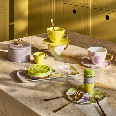 Good Morning bord Limelight, Ø17 cm (set van 4) by Urban Nature Culture
