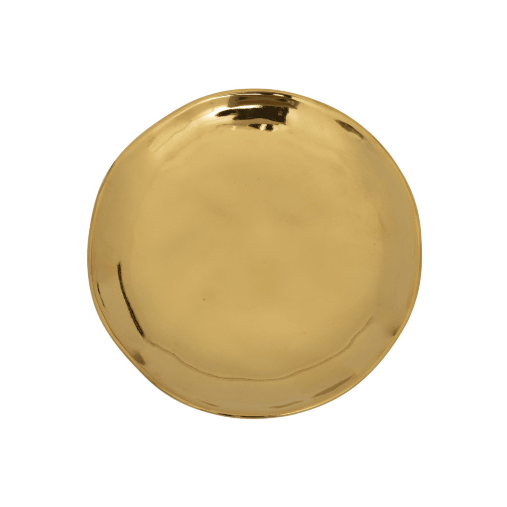 Good Morning bord Ø14 cm - goud (set van 4) by Urban Nature Culture